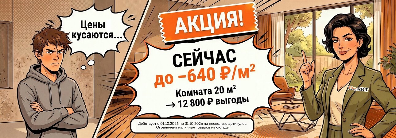 Акция на замковый кварвинил